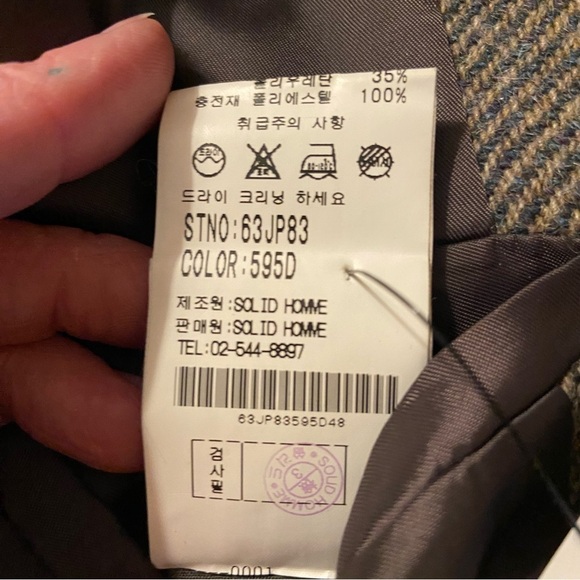 Wooyoungmi Men’s Peacoat Size Medium - Picture 6 of 12